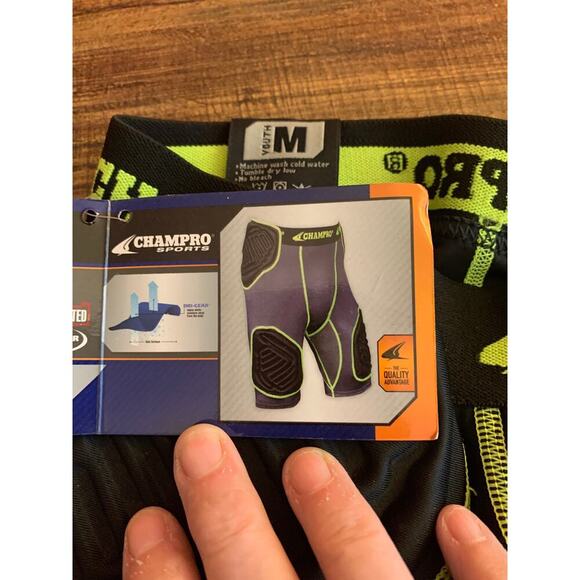 CHAMPRO SPORTS Boy’s Uni-Fit 5 Piece Integrated Girdle / Size: Youth Medium - Picture 6 of 11